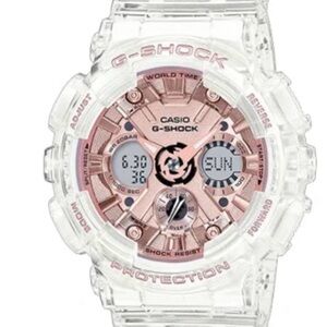Casio G-Shock Clear and Pink Watch